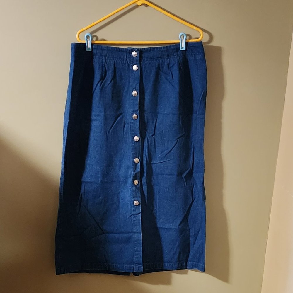 LL Bean Denim Skirt